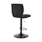 Armen Living Bardot Adjustable Height Black Faux Leather Swivel Bar Stool LCBABABLBL - alternate 5